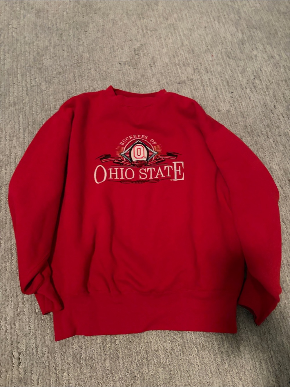Vintage Ohio State Red Crewneck Sweatshirt